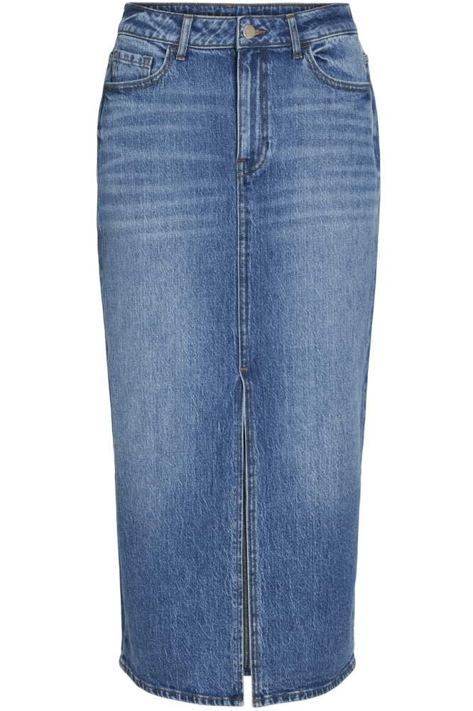 VIJAF HW MIDI DENIM SKIRT-NOOS 14099736 MEDIUM BLUE DENIM